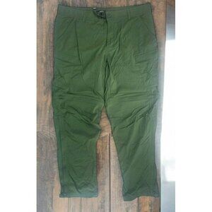 REI Co-Op Mens Convertible Cargo Pants 40x32 Olive Green Nylon Blend